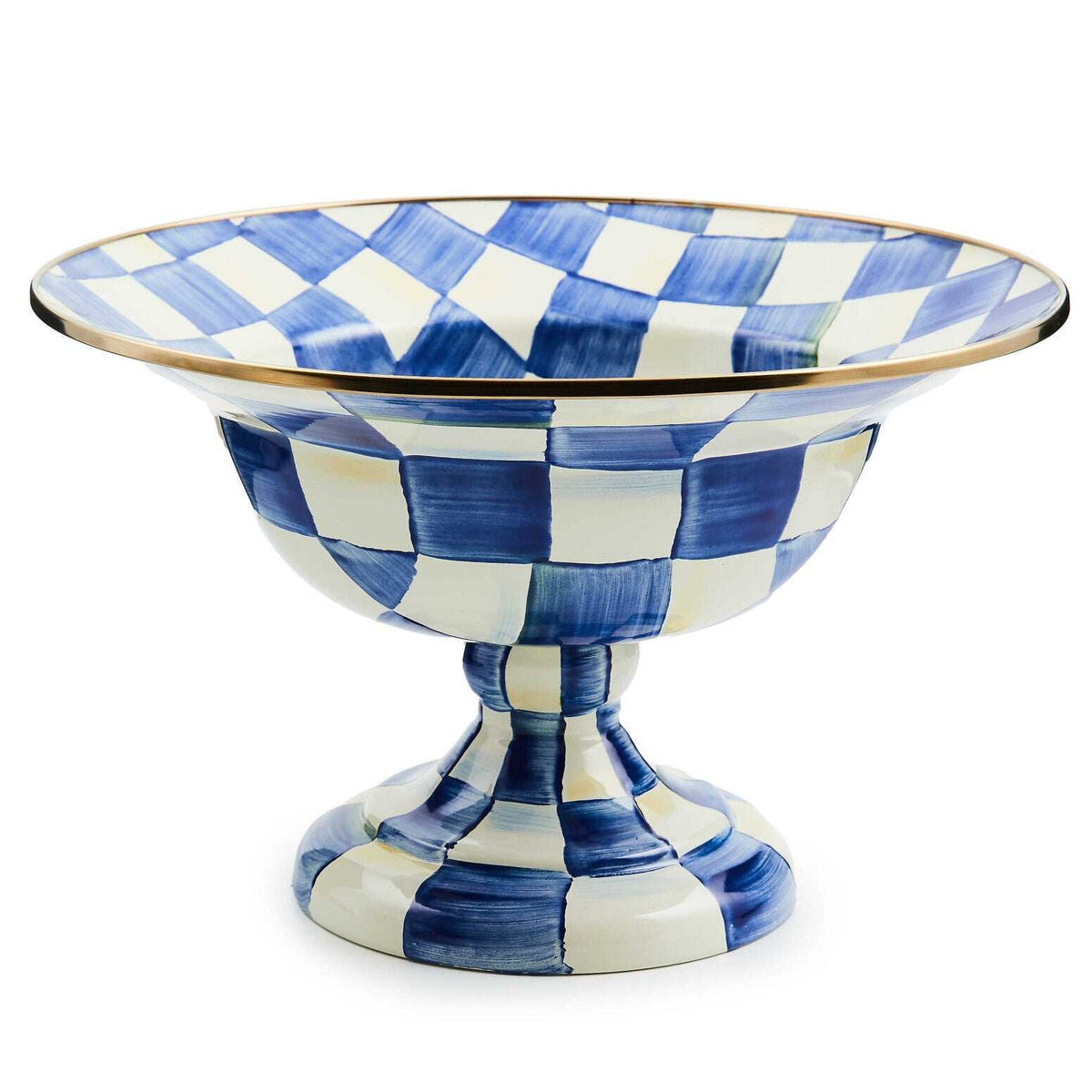 Beautiful Royal Check Large Compote
