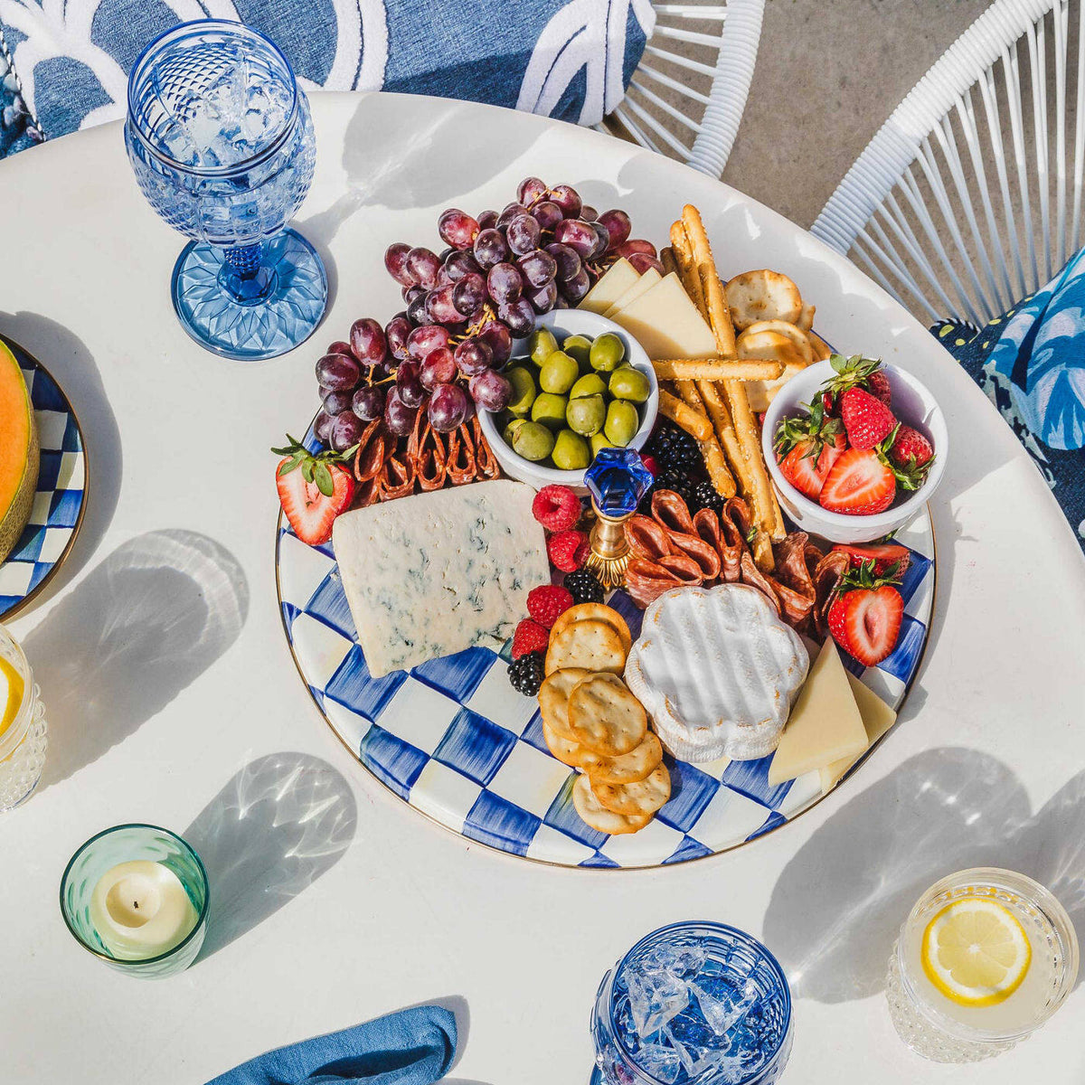 Royal Check Enamel Cheese Course