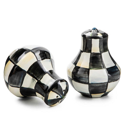 MacKenzie-Childs Courtly Check Enamel Salt & Pepper Shakers