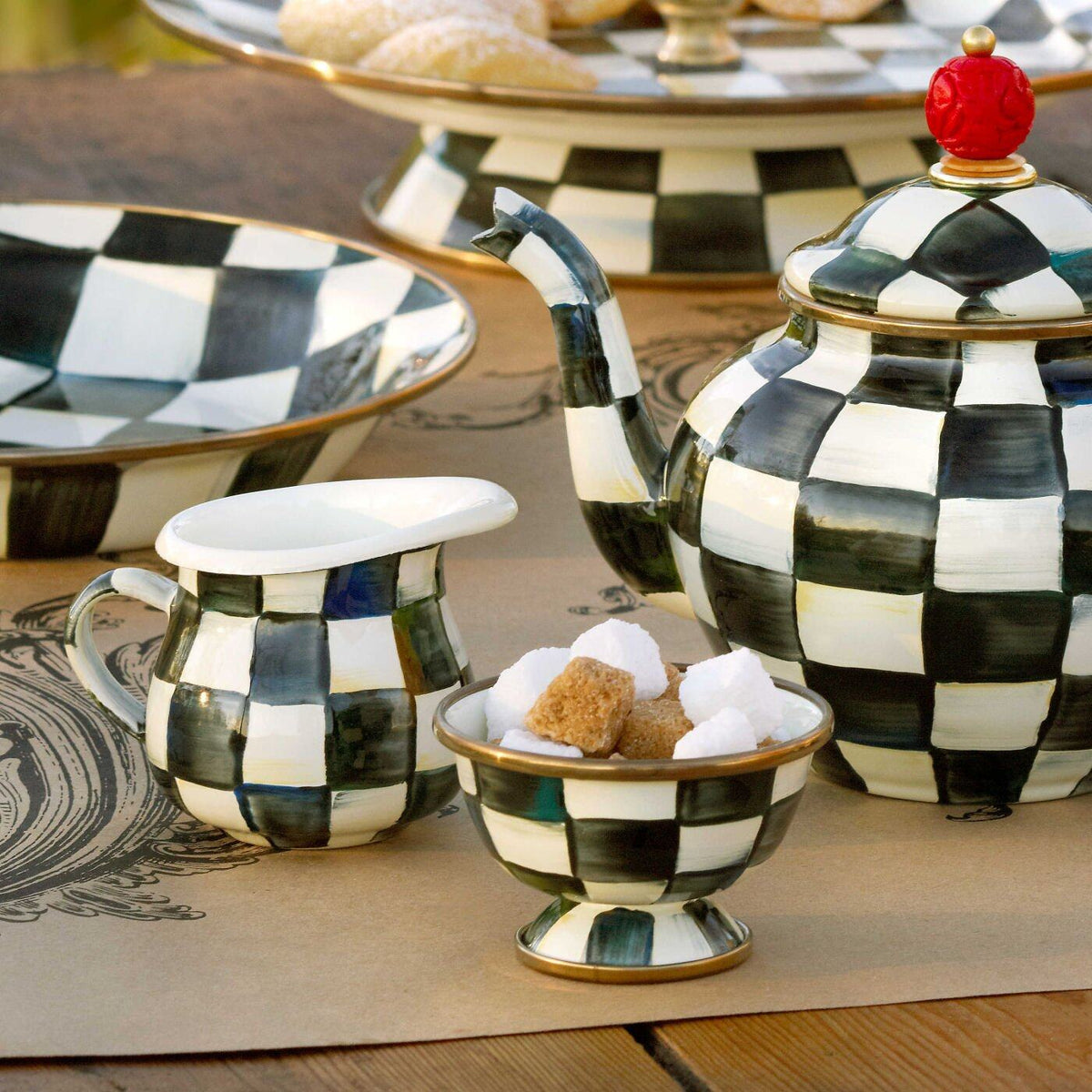 MacKenzie-Childs Courtly Check Little Creamer
