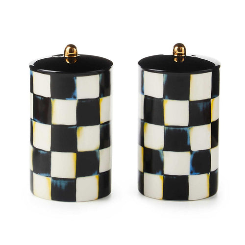 Courtly Check Farmhouse Salt & Pepper Set by MacKenzie-Childs