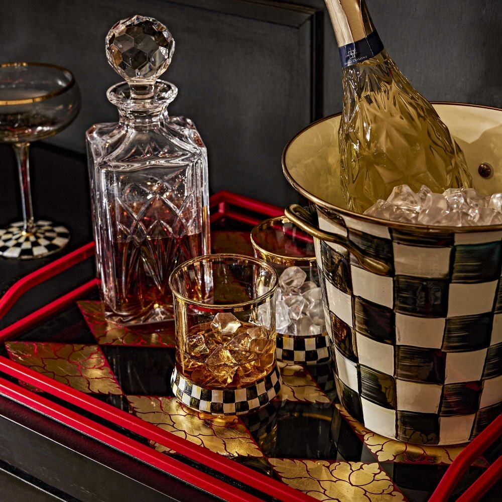 Courtly Check Design Enamel Wine Cooler