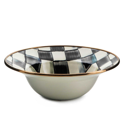 Courtly Check Enamel Breakfast Bowl