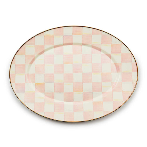 Rosy Check Medium Oval Platter