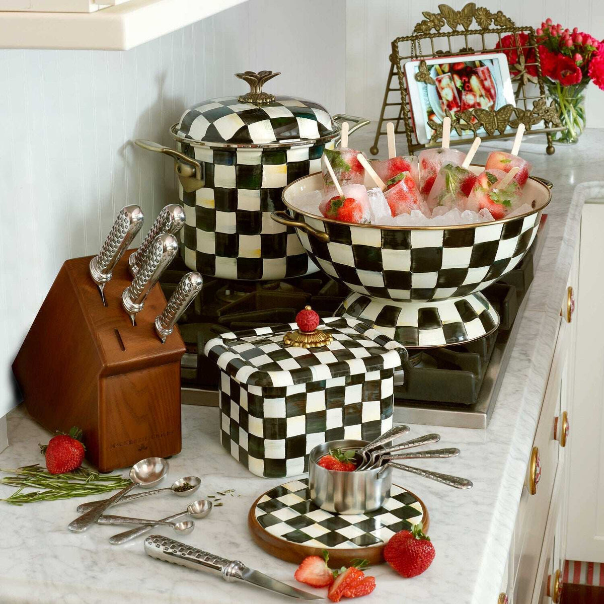 Courtly Check Everything Bowl Large by Mackenzie Childs
